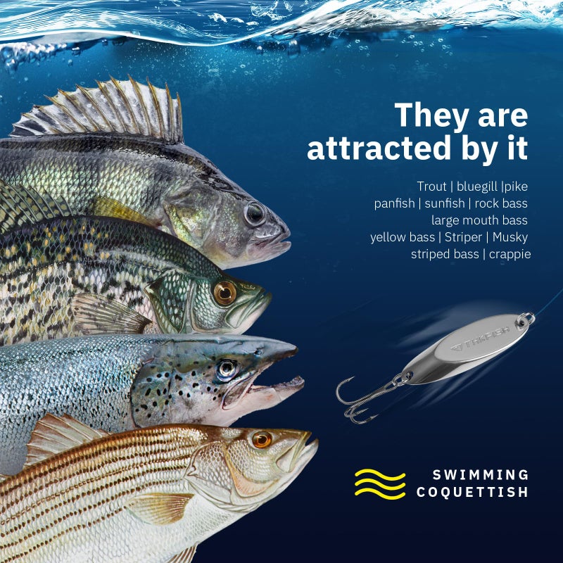 THKFISH Fishing Lures - Trout & Pike Lures, 5pcs 3/8oz Single Hook Color B - Image 4